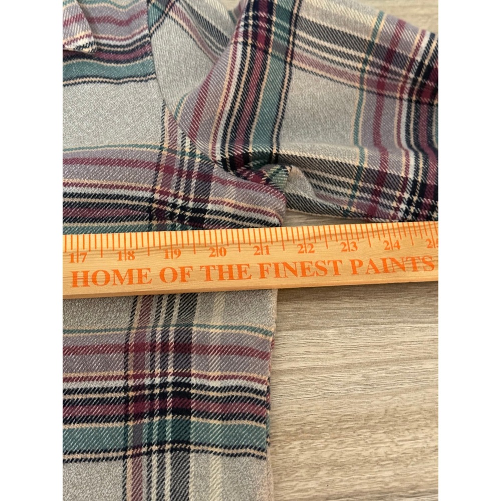 Patagonia Women Plaid Flannel Dress M Grey Organic Cotton Gorpcore Tunic Dress - Picture 11 of 12